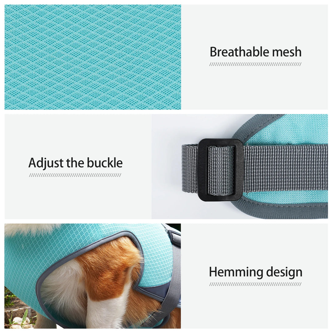 Cooling Vest - Breathable Dog Vest for Hot Summer Days - Adjustable & Lightweight Cooling Jacket with Reflective Strips  | At Essentials Online store