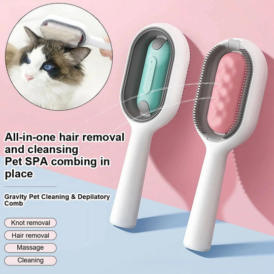Creative Update 4 in 1 Cat Dog Grooming Comb with Water Tank Double Sided Hair Removal Brush, Pet Grooming Brush for Long&Short Haired Cats | Essentials Online store