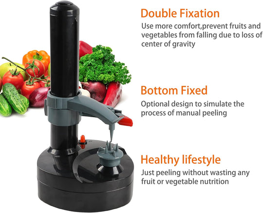 Electric Potato Peeler with 23 Replacement Blades Rotato Express Stainless Steel Automatic Rotating Fruits Fruit Potato Peeler Vegetables Cutter Apple Paring Machine Kitchen Peeling Tool | At Essentials online store
