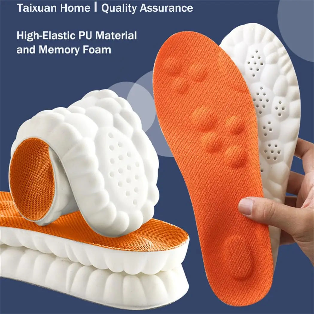 4D Cloud Comfort Insoles – Memory Foam Shoe Inserts for Men & Women with Arch Support & Cushioning | Essentials