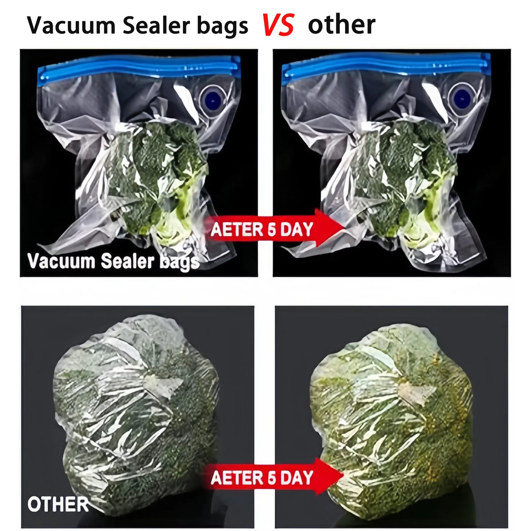 Handheld Vacuum Sealer for Food Storage，Portable Vacuum Sealer，Avoid Cross Contamination of Food+ 50 Vacuum Seal Bags | Essentials Online Store
