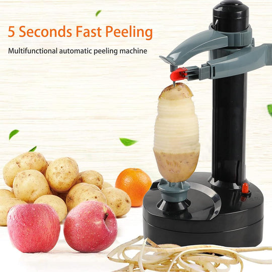 Electric Potato Peeler with 23 Replacement Blades Rotato Express Stainless Steel Automatic Rotating Fruits Fruit Potato Peeler Vegetables Cutter Apple Paring Machine Kitchen Peeling Tool | At Essentials online store
