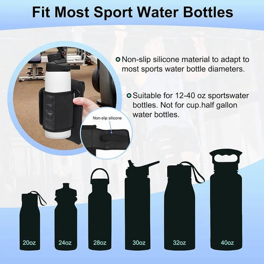 Universal Water Bottle Elastic Sleeve Reusable Gym Accessories Elastic Magnetic Gym Bag Waterproof Water Bottle Pockets | Essentials