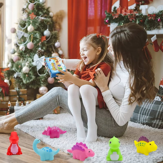 1/6Pcs Dinosaur Baby Bath Toys Light-Up Floating Bath Toys Set for Boys Girls Children Preschool Bathtub Bathroom Toy | Essentials Online Store