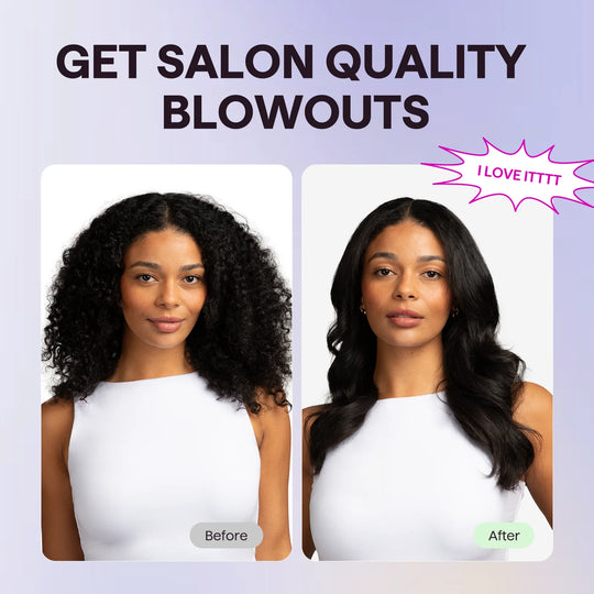 Wavytalk Thermal Brush for Blowout – 1.5 Inch Ionic Heated Nylon Brush for Natural Curls & Waves, Pink | Essentials