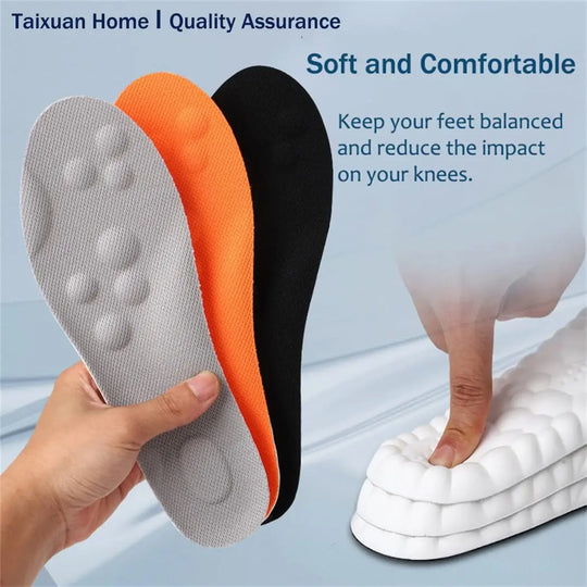 4D Cloud Comfort Insoles – Memory Foam Shoe Inserts for Men & Women with Arch Support & Cushioning | Essentials