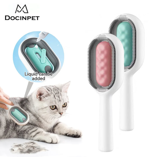 Creative Update 4 in 1 Cat Dog Grooming Comb with Water Tank Double Sided Hair Removal Brush, Pet Grooming Brush for Long&Short Haired Cats | Essentials Online store
