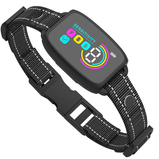 Smart Automatic anti Barking Dog Collar Rechargeable Bark Stopper Stop Barking HD Digital Display IP67 Waterproof Collar for Dogs Pet Products | Essentials Online Store