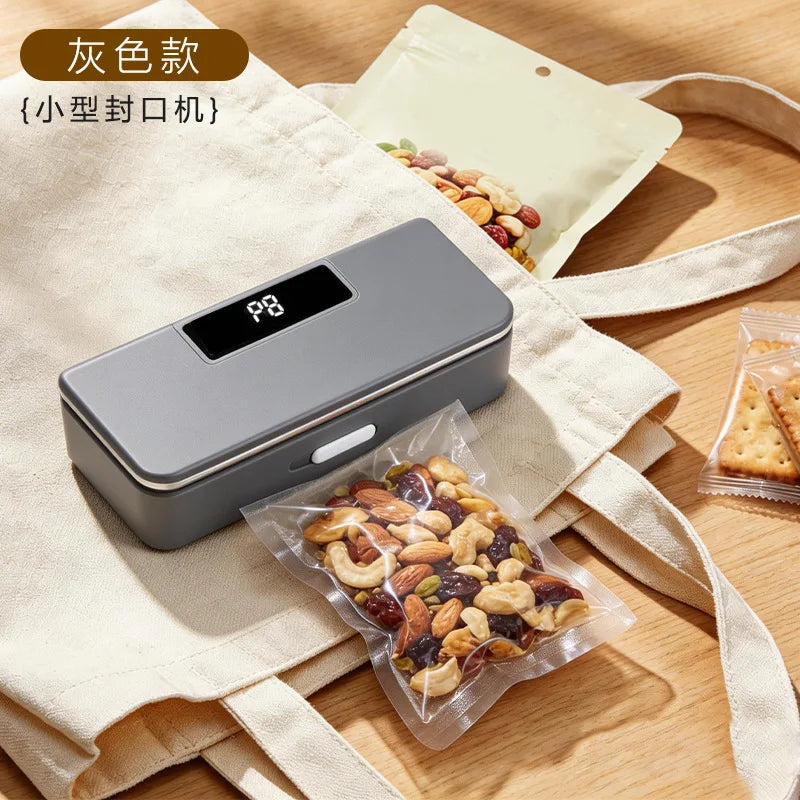 2 in 1 Mini Bag Sealer Rechargeable Bag Sealer Heat Seal with Cutter and Magnet Bag Resealer Machine for Plastic Bags Snack Bags | Essentials Online Store