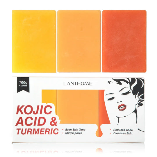 Kojic Acid Glow Soap Facial Deep Cleaning Even Skin Tone Skin Lightening Soap Oil Control Moisturizing Skin Care 65G X2