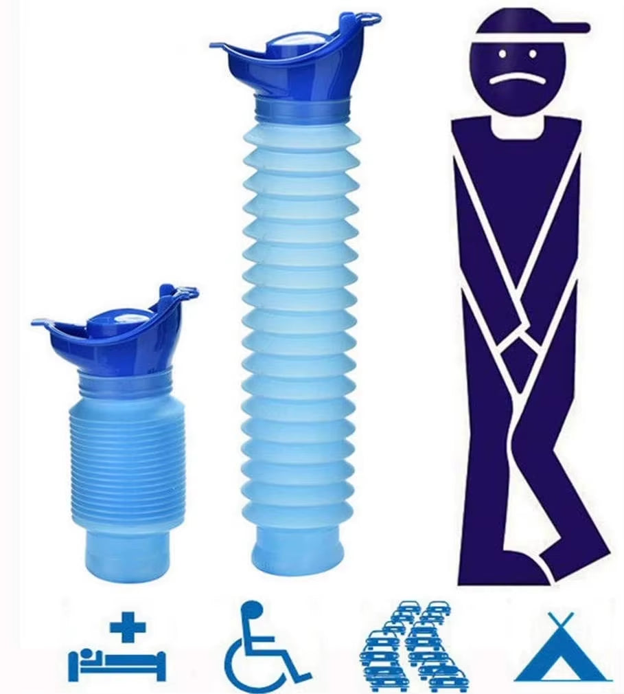 750Ml Adult Urinal Portable Shrinkable Personal Mobile Toilet Potty Women Kid Pee Bottle for Outdoor Car Travel Traffic Camping