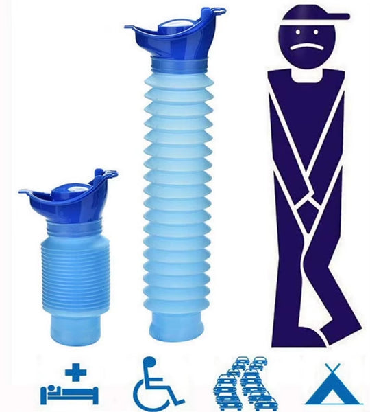 750Ml Adult Urinal Portable Shrinkable Personal Mobile Toilet Potty Women Kid Pee Bottle for Outdoor Car Travel Traffic Camping