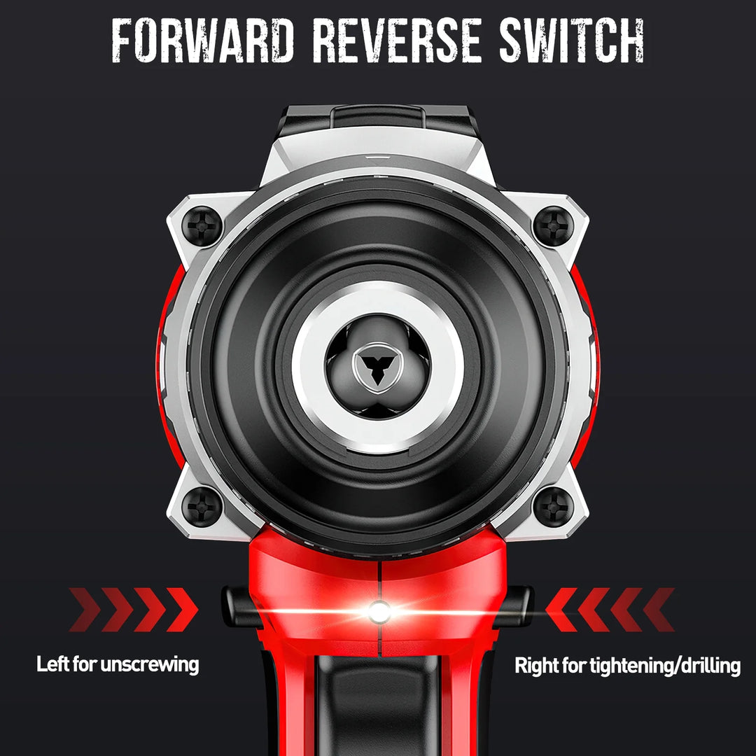 21V Cordless Power Drill Set – Drill Driver Kit with 2 Lithium-Ion Batteries, Charger, 3/8" Keyless Chuck & 32pc Bits | Essentials