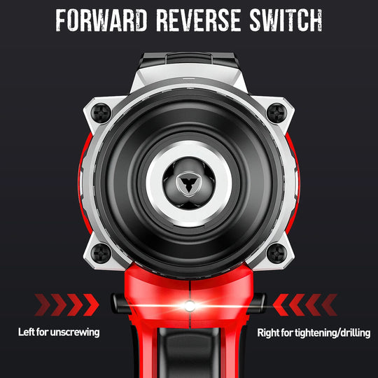 21V Cordless Power Drill Set – Drill Driver Kit with 2 Lithium-Ion Batteries, Charger, 3/8" Keyless Chuck & 32pc Bits | Essentials