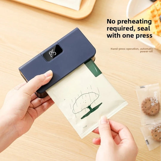 2 in 1 Mini Bag Sealer Rechargeable Bag Sealer Heat Seal with Cutter and Magnet Bag Resealer Machine for Plastic Bags Snack Bags | Essentials Online Store