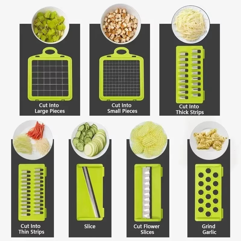 All-in-One Vegetable & Onion Chopper Pro (16-in-1)