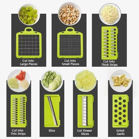 All-in-One Vegetable & Onion Chopper Pro (16-in-1)