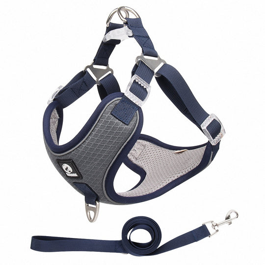 Pet Dog Harness Puppy Adjustable Breathable Mesh Reflective Saddle for Small Medium Dogs Cats Pet Supplies | Essentials Online Store 