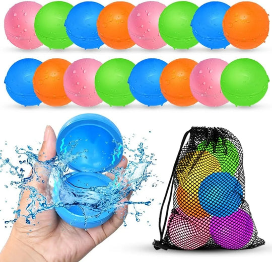 16Pcs Reusable Water Balloons for Kids Pool Beach Water Toys for Boys and Girls Summer Toy for Outdoor Games Decoration Marriage | Essentials