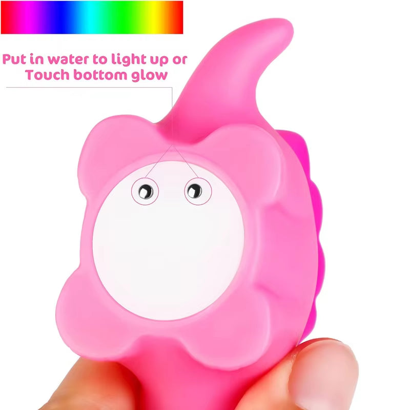1/6Pcs Dinosaur Baby Bath Toys Light-Up Floating Bath Toys Set for Boys Girls Children Preschool Bathtub Bathroom Toy | Essentials Online Store