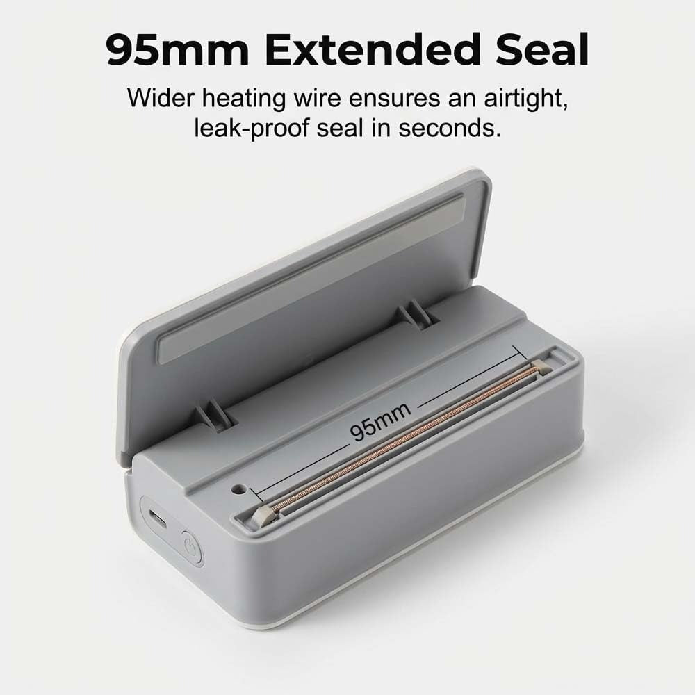 2 in 1 Mini Bag Sealer Rechargeable Bag Sealer Heat Seal with Cutter and Magnet Bag Resealer Machine for Plastic Bags Snack Bags | Essentials Online Store