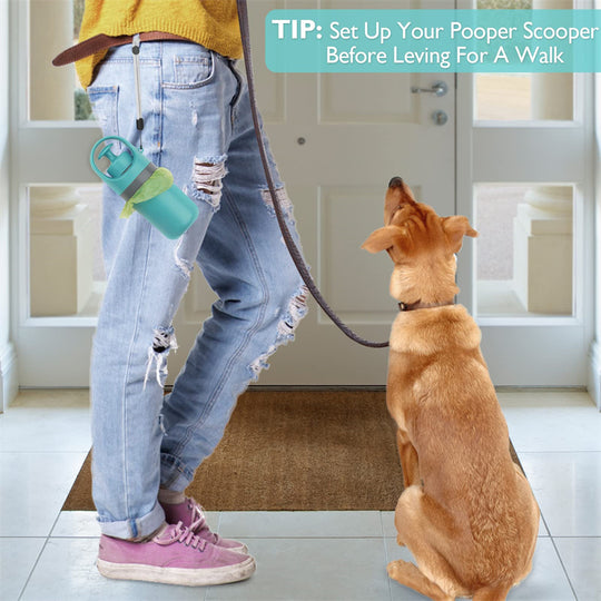 Portable Lightweight Dog Pooper Scooper with Built-In Poop Bag Dispenser Eight-Claw Shovel for Pet Toilet Picker Pet Products | Essentials Online Store 
