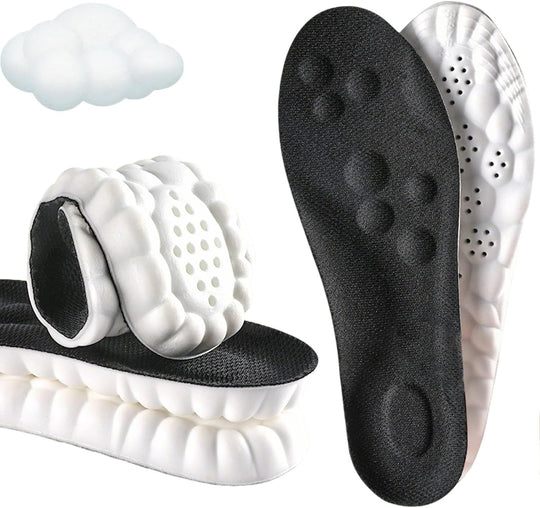 4D Cloud Comfort Insoles – Memory Foam Shoe Inserts for Men & Women with Arch Support & Cushioning | Essentials