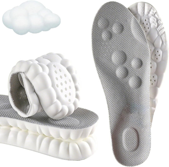 4D Cloud Comfort Insoles – Memory Foam Shoe Inserts for Men & Women with Arch Support & Cushioning | Essentials
