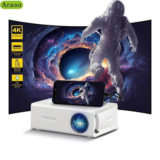 Portable Mini Projector, 1.5" M100 Projector, Projector for Bedroom, Portable Small Projectors for Office Computer Connection Party Home Theater, Audio & Video Product