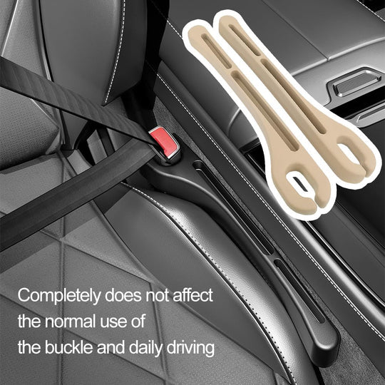 2PCS Car Seat Gap Filler Organizer,Upgrade Car Side Seat Gap Filler with Phone Holder,Multifunctional Car Seat Filler Gap Space Prevents Things Dropping for Cars,Suvs (Beige) | Essentials