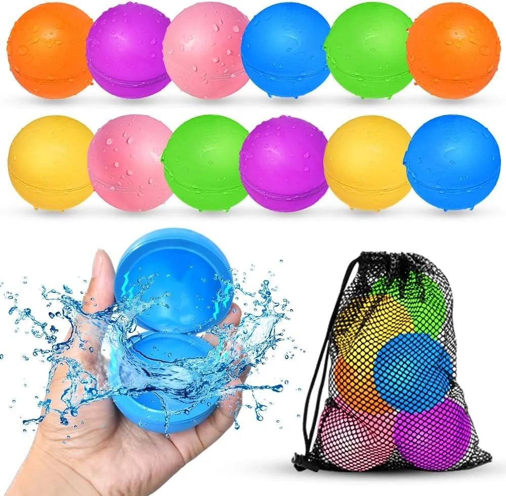 16Pcs Reusable Water Balloons for Kids Pool Beach Water Toys for Boys and Girls Summer Toy for Outdoor Games Decoration Marriage | Essentials
