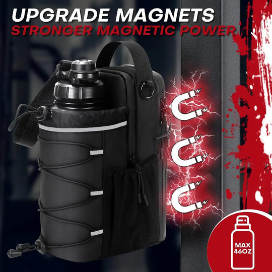Homefish Magnetic Gym Bag for Sling Bottle with Magnetic Attachment | Water Bottle Holder, Gym Pouch, Crossbody Bag | Essentials Online Store