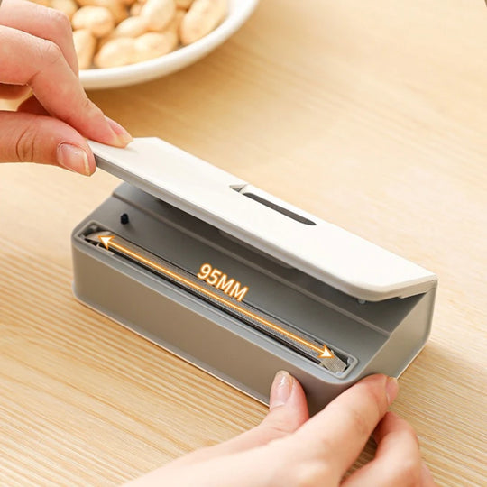 2 in 1 Mini Bag Sealer Rechargeable Bag Sealer Heat Seal with Cutter and Magnet Bag Resealer Machine for Plastic Bags Snack Bags | Essentials Online Store
