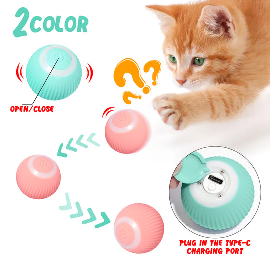 Cat Gravity Intelligent Rolling Ball Tease Toy Pet Automatic Rotating Ball | Essentials online Store