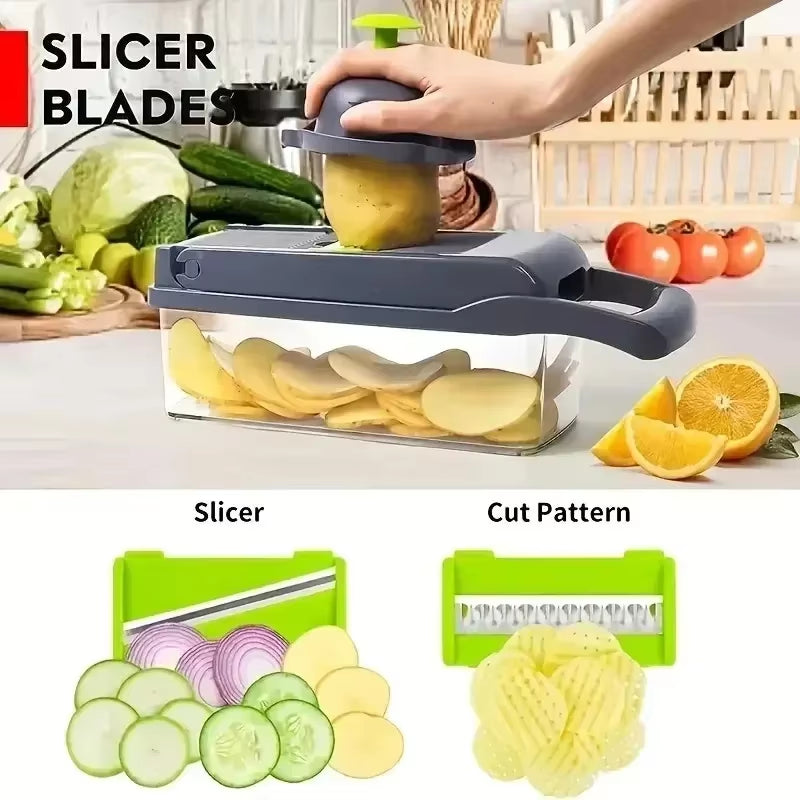 All-in-One Vegetable & Onion Chopper Pro (16-in-1)