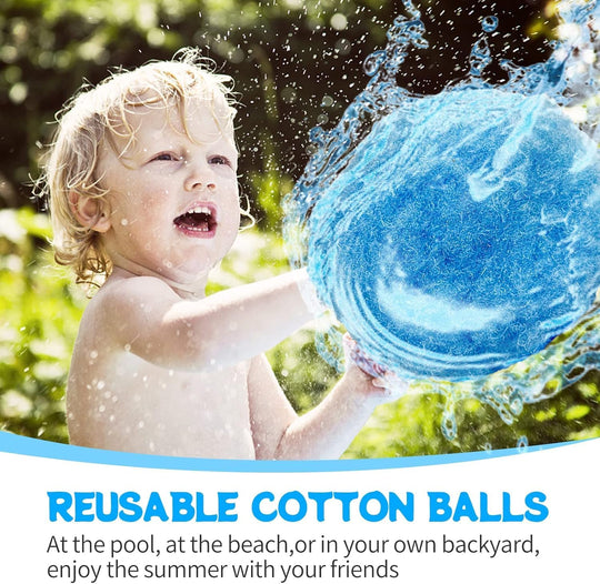 60PCS Reusable Water Balls，Water Soaker Balls for Outdoor Toys and Games，Water Bomb Splash Balls, Reusable Water Balls Toys for Summer Fun Outdoor Play Backyard Pool Trampoline Beach Game | At Essetials