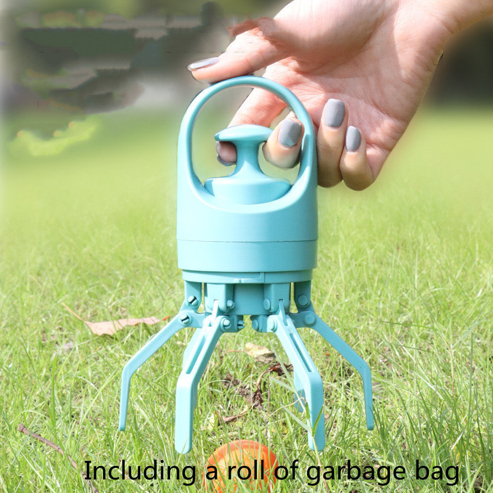 Portable Lightweight Dog Pooper Scooper with Built-In Poop Bag Dispenser Eight-Claw Shovel for Pet Toilet Picker Pet Products | Essentials Online Store 