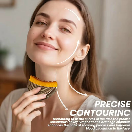 New Lymphatic Contour Face Brush, Lymphatic Drainage Massager for Face,Ergonomically Designed to Fit the Skin Precisely | Essentials Online Store 