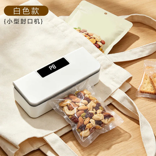2 in 1 Mini Bag Sealer Rechargeable Bag Sealer Heat Seal with Cutter and Magnet Bag Resealer Machine for Plastic Bags Snack Bags | Essentials Online Store