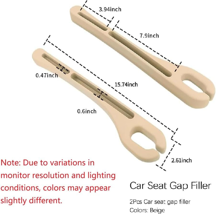 2PCS Car Seat Gap Filler Organizer,Upgrade Car Side Seat Gap Filler with Phone Holder,Multifunctional Car Seat Filler Gap Space Prevents Things Dropping for Cars,Suvs (Beige) | Essentials