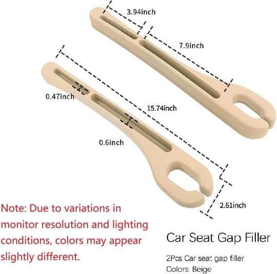 2PCS Car Seat Gap Filler Organizer,Upgrade Car Side Seat Gap Filler with Phone Holder,Multifunctional Car Seat Filler Gap Space Prevents Things Dropping for Cars,Suvs (Beige) | Essentials