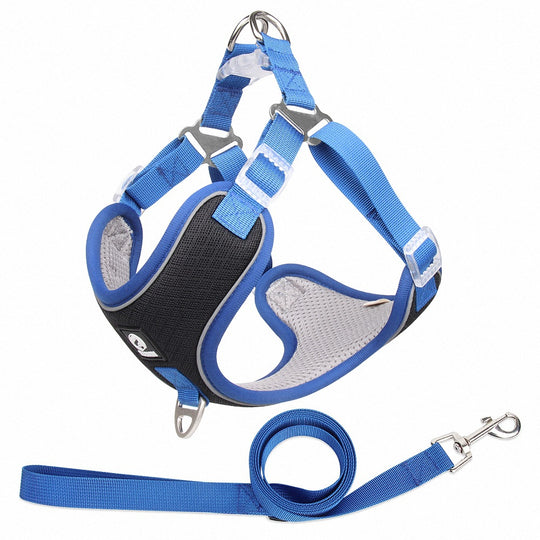 Pet Dog Harness Puppy Adjustable Breathable Mesh Reflective Saddle for Small Medium Dogs Cats Pet Supplies | Essentials Online Store 