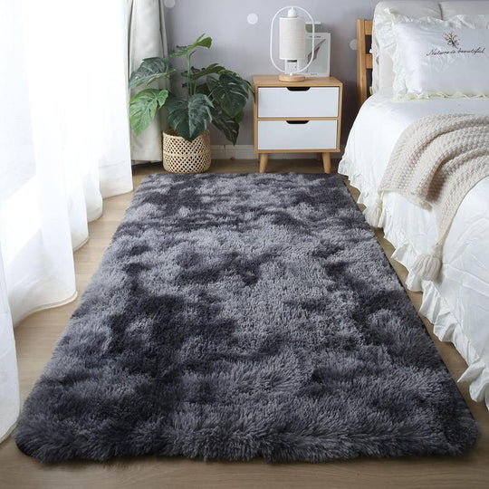 Tie Dye Bedroom Dressers Rug, 1 Count Thick Shaggy Rug for Bedroom Dressers, Soft Decorative Floor Mat for Living Room Bedroom, Bedroom Decor