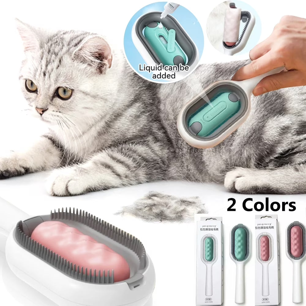 Creative Update 4 in 1 Cat Dog Grooming Comb with Water Tank Double Sided Hair Removal Brush, Pet Grooming Brush for Long&Short Haired Cats | Essentials Online store