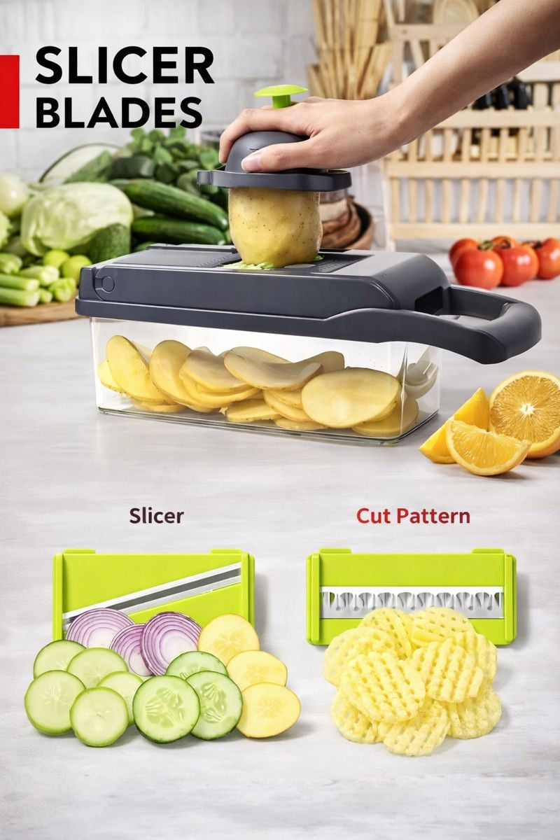 All-in-One Vegetable & Onion Chopper Pro (16-in-1)