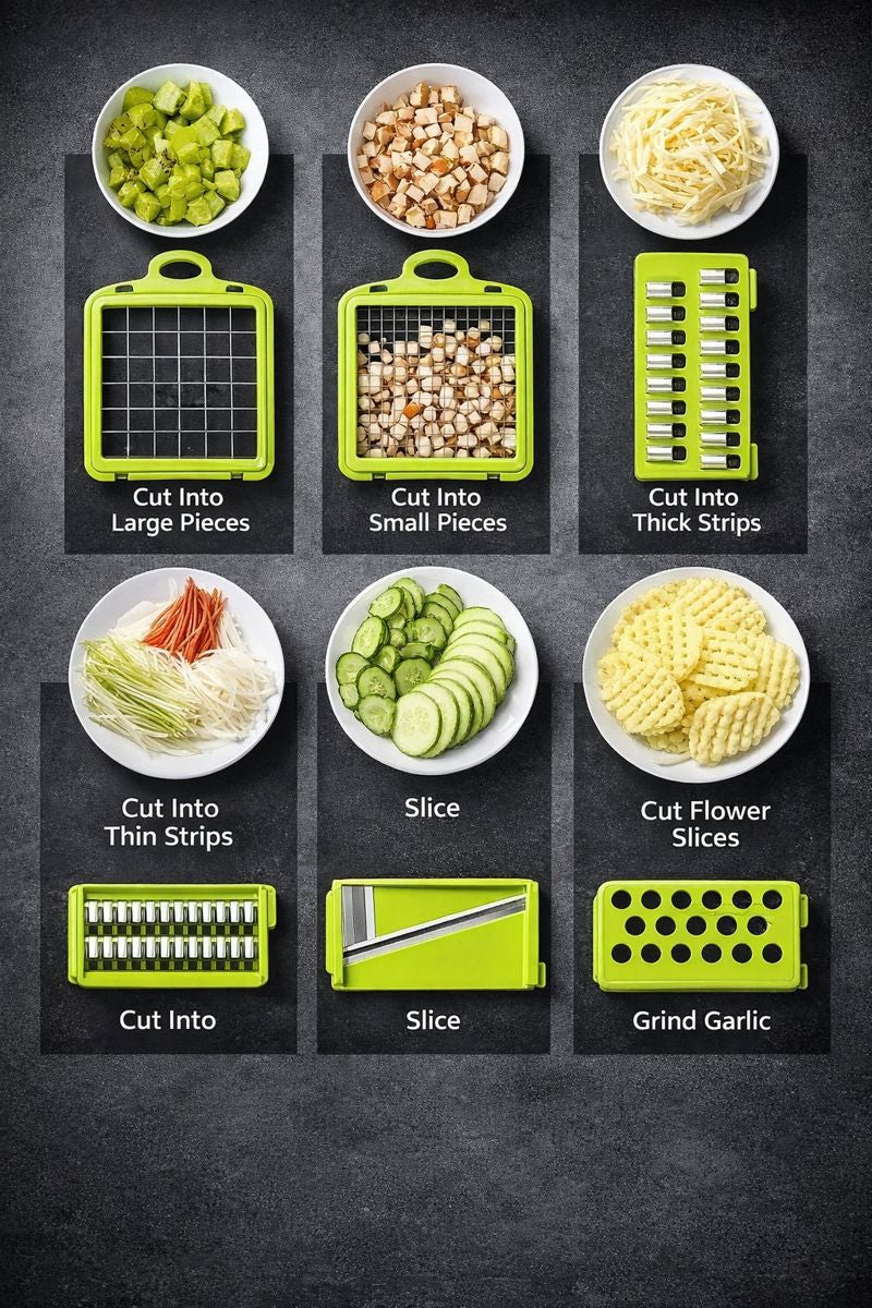 All-in-One Vegetable & Onion Chopper Pro (16-in-1)