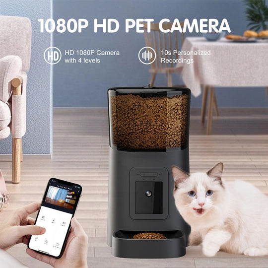 Revolutionize Your Pet's Feeding Routine with the Smart WiFi Pet Feeder – Automatic Dispenser with HD Camera