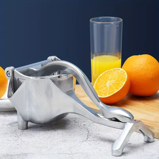 Manual Fruit Juicer – Aluminum Alloy Hand Press for Oranges, Lemons, Pomegranates & More | Essentials