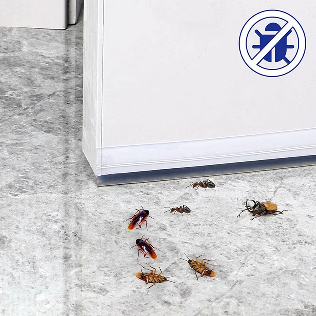 5M Self-Adhesive Door Bottom Seal Strip – Weatherproof Rubber Draft Stopper for Doors & Windows | Essentials