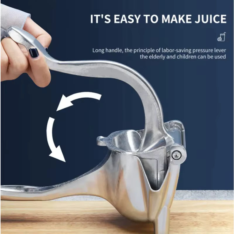 Manual Fruit Juicer – Aluminum Alloy Hand Press for Oranges, Lemons, Pomegranates & More | Essentials
